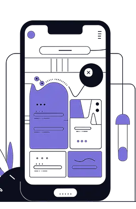 مدیریت شبکه های اجتماعی در کرمان 7 Lined Business app business mobile infographic app PNG