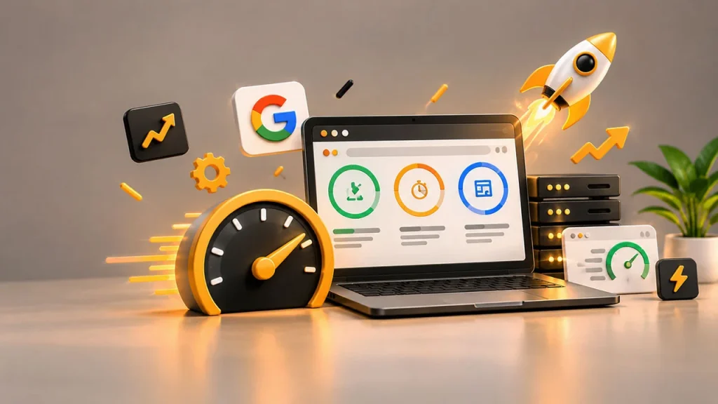 بهبود Core Web Vitals و افزایش سرعت سایت